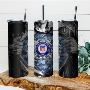 Custom United States Coast Guard tumbler!